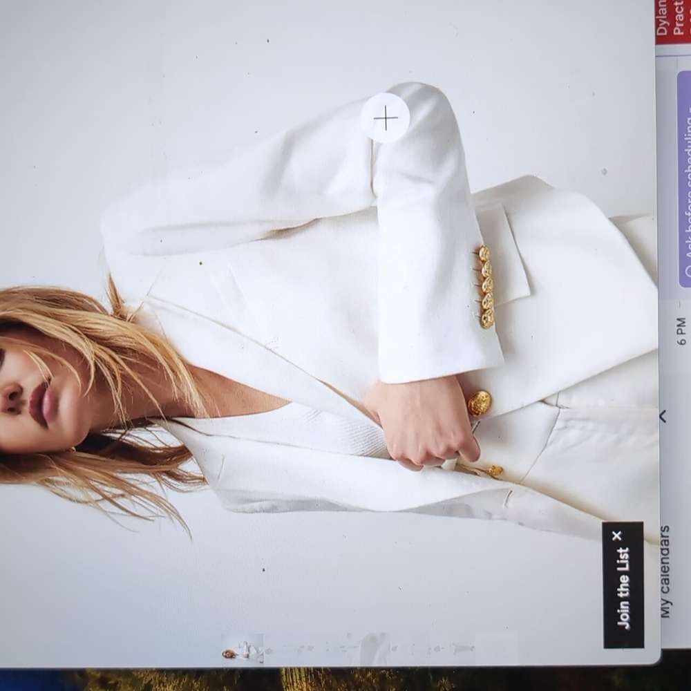 Veronica Beard White Linen Dickey Jacket - size 4